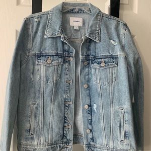 Lightly distressed denim jacket
